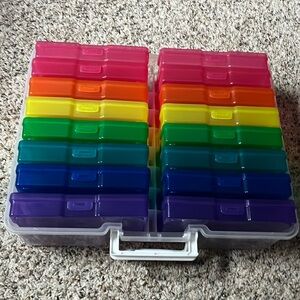 Rainbow Photo & Craft Keeper 15x12 BROKEN CONTAINER SEE DESCRIPTION